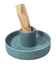 Porte Encens Céramique Bleu pour Palo Santo 10.50cm