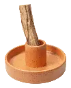  Porte Encens Céramique Orange pour Palo Santo 10.50cm