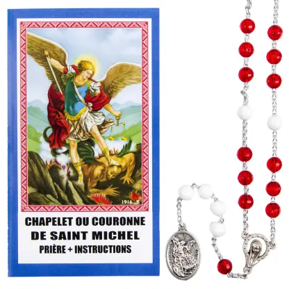 CHAPELET DE ST MICHEL + IMAGE PRIERE ET INSTRUCTIONS