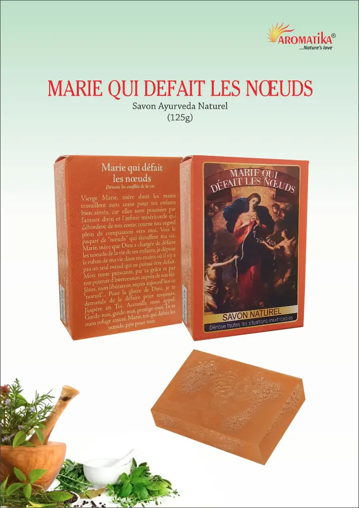  SAVON MARIE QUI DEFAIT LES NOEUDS AROMATIKA 125g Naturel 