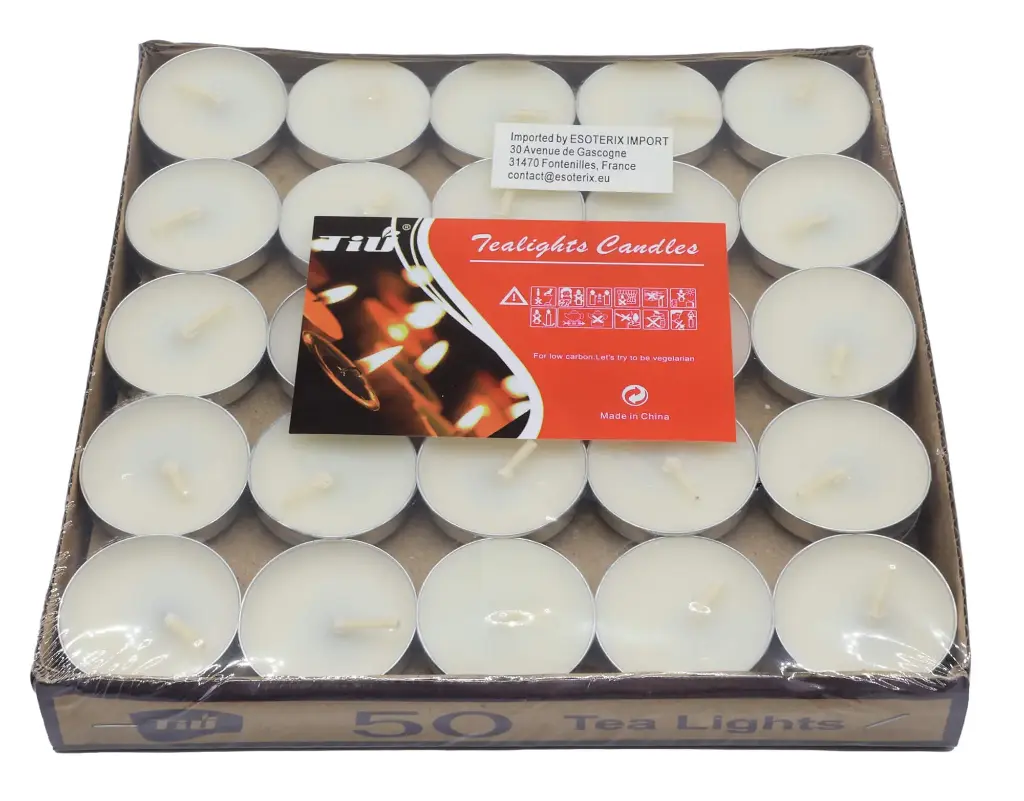 Bougies Chauffe-Plat neutres - Lot de 50pcs