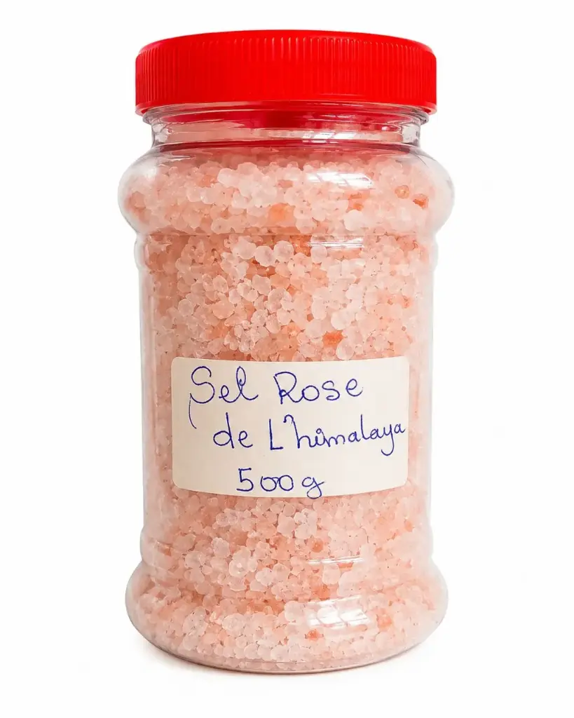Sels de bain rose de l'himalaya 500g 
