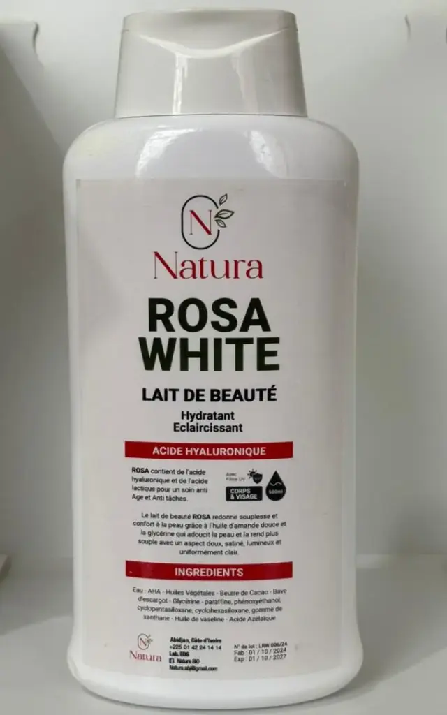 Lait Bio Eclaircissant Rosa White