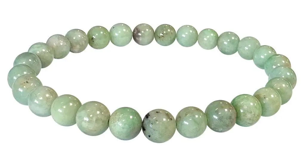 Bracelet Emeraude AA perles 6.5-7.5mm