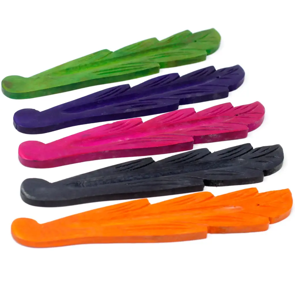  Porte-encens en bois de manguier 