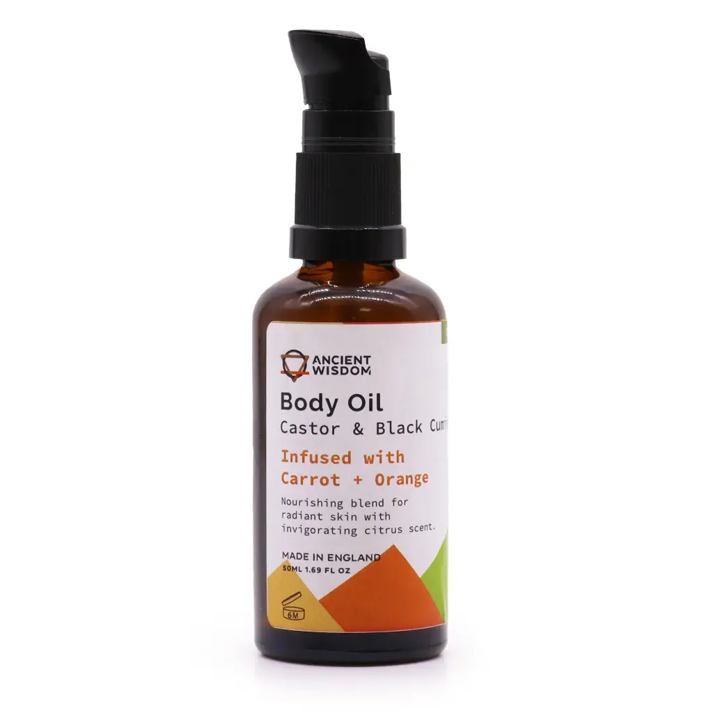 Huile corporelle bio 50 ml – Carotte et orange
