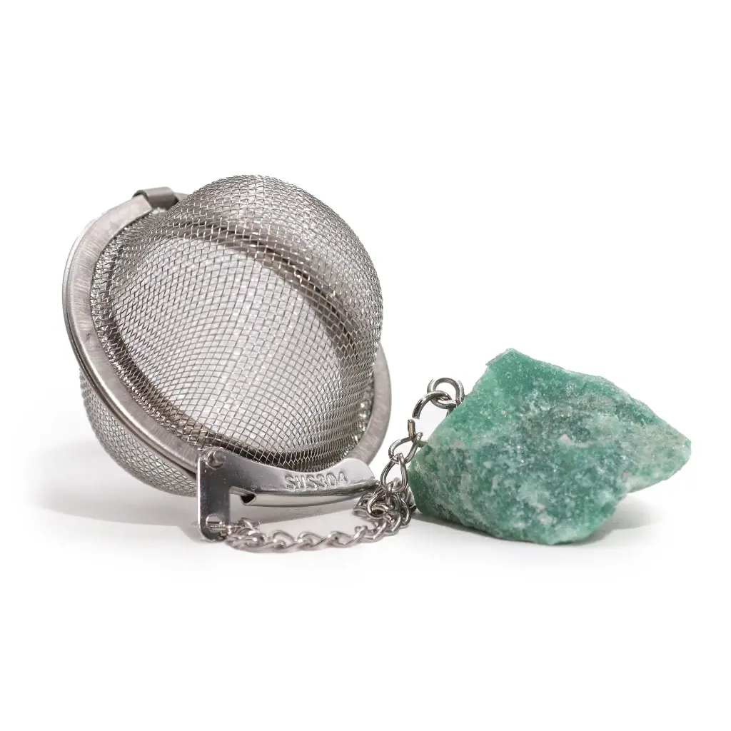 Boule infuseur à thé - Pierre Aventurine verte