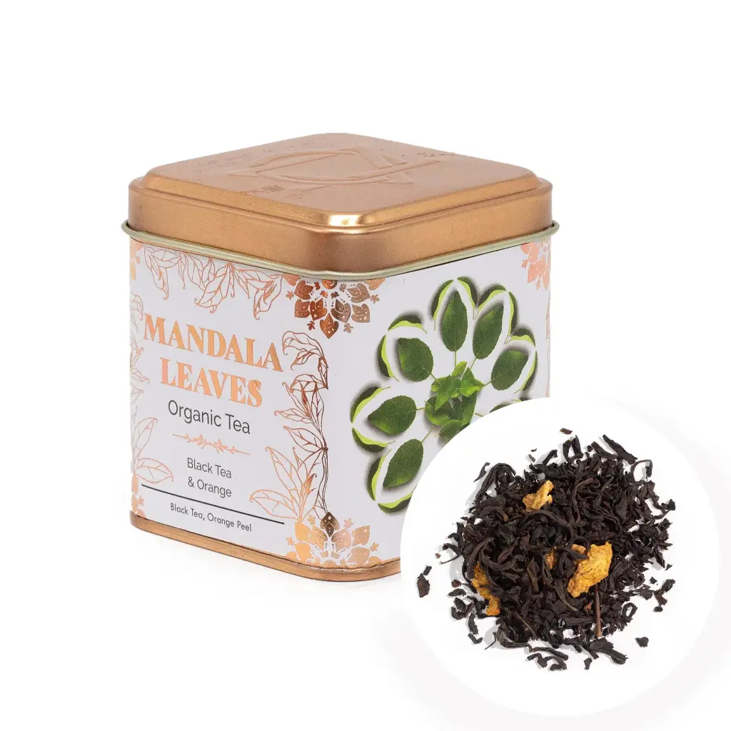 Boîte 50g Thé Noir Bio à l’Orange 