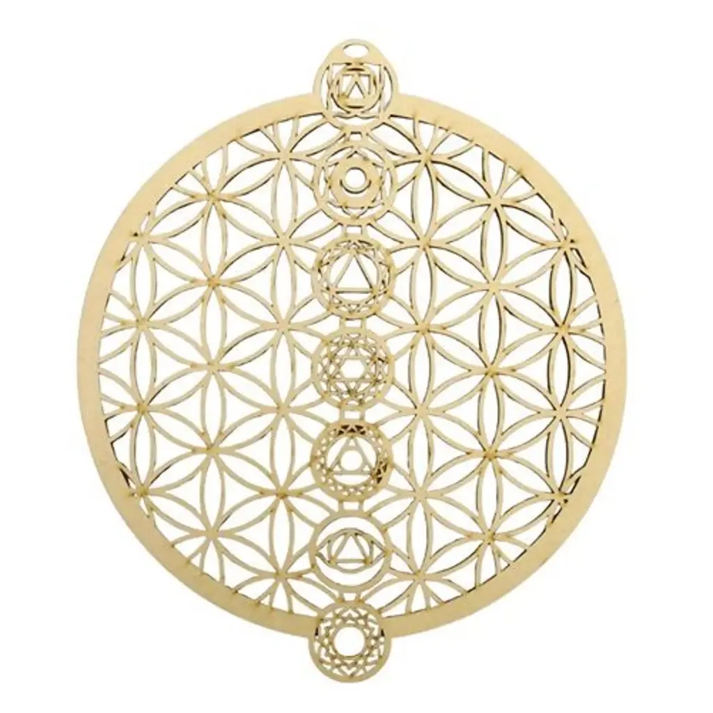 Grille MDF Fleur de Vie & 7 Chakras