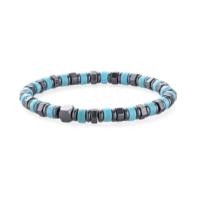 Bracelet Turquénite-Hématite 