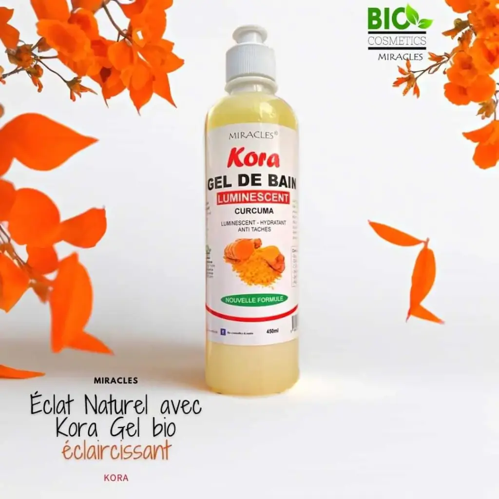 Gel de Bain Luminescent au Curcuma