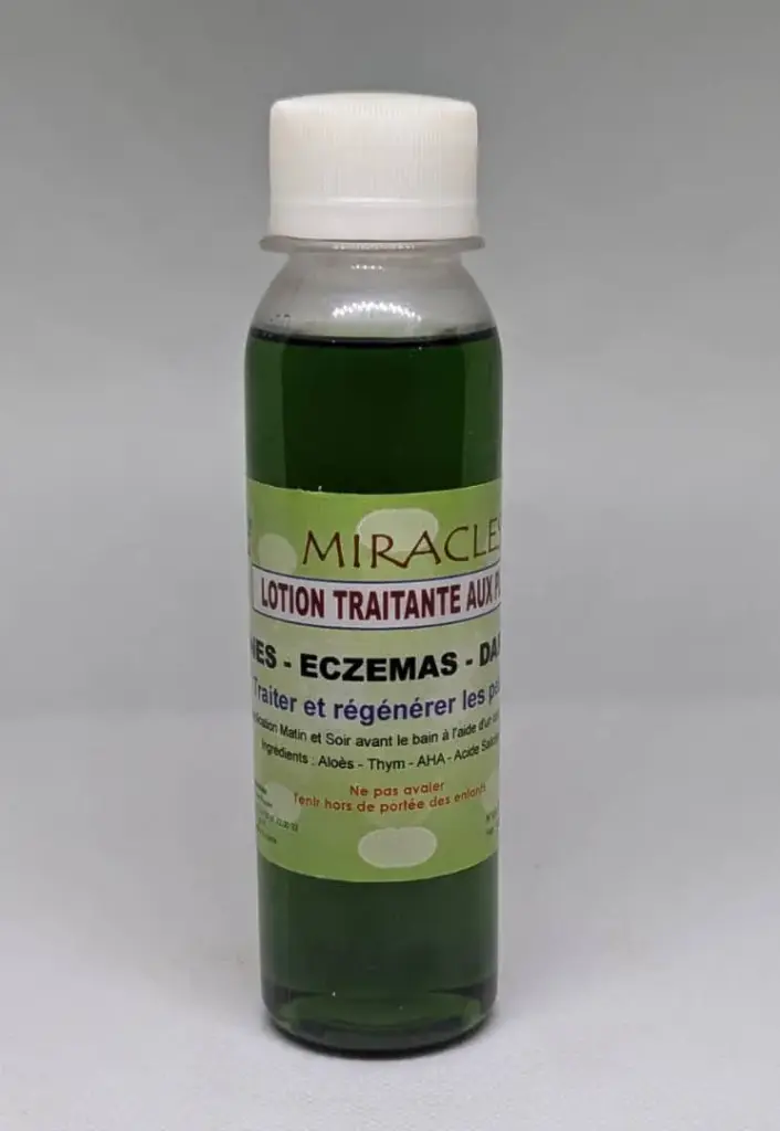 Lotion traitante aux plantes