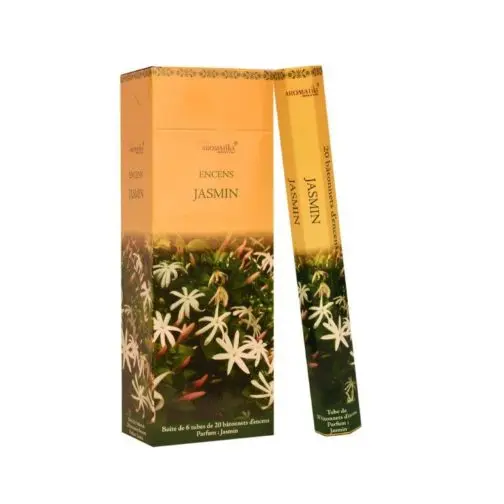 Encens Aromatika Jasmin Hexa (Tube de 20 Batonnets)