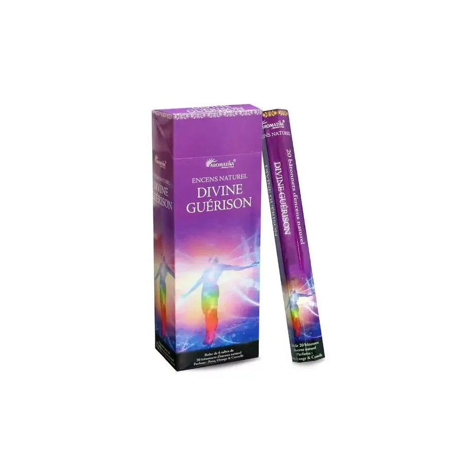Encens Divine Guérison Aromatika (Tube de 20 Batonnets)