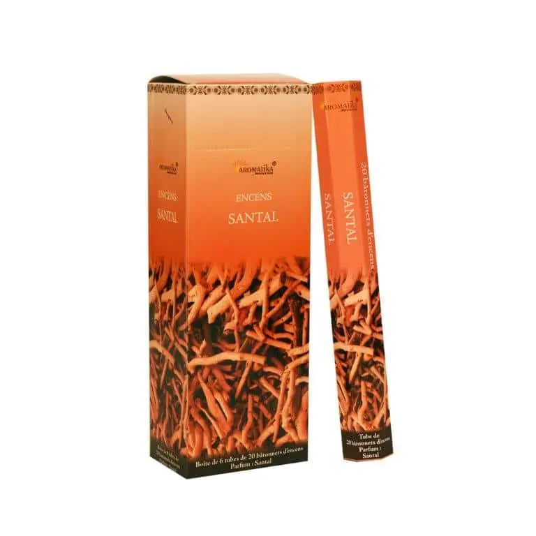 Encens Aromatika Santal Hexa (Tube de 20 Batonnets)