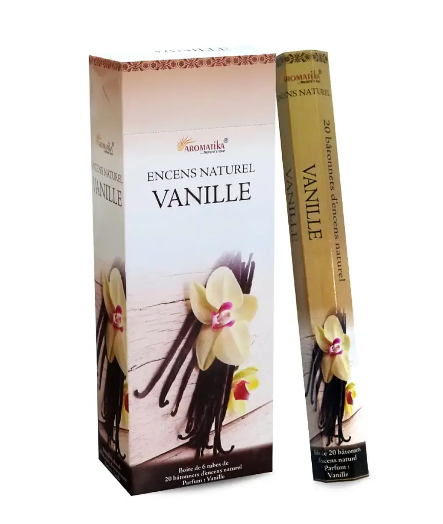 Encens Aromatika Vanille Hexa (Tube de 20 Batonnets)