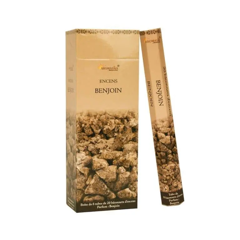 Encens Aromatika Benjoin Hexa (Tube de 20 Batonnets)