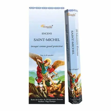 Encens Aromatika Saint Michel Hexa (Tube de 20 Batonnets)