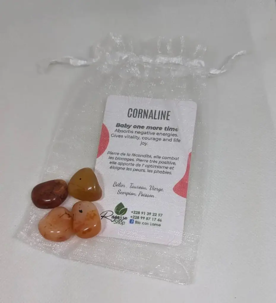 PIERRES ROULÉES CORNALINE QUALITÉ EXTRA