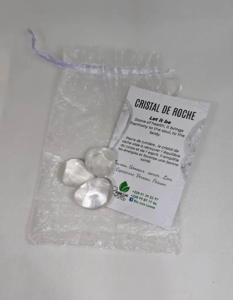 PIERRES ROULÉES CRISTAL DE ROCHE QUALITÉ EXTRA