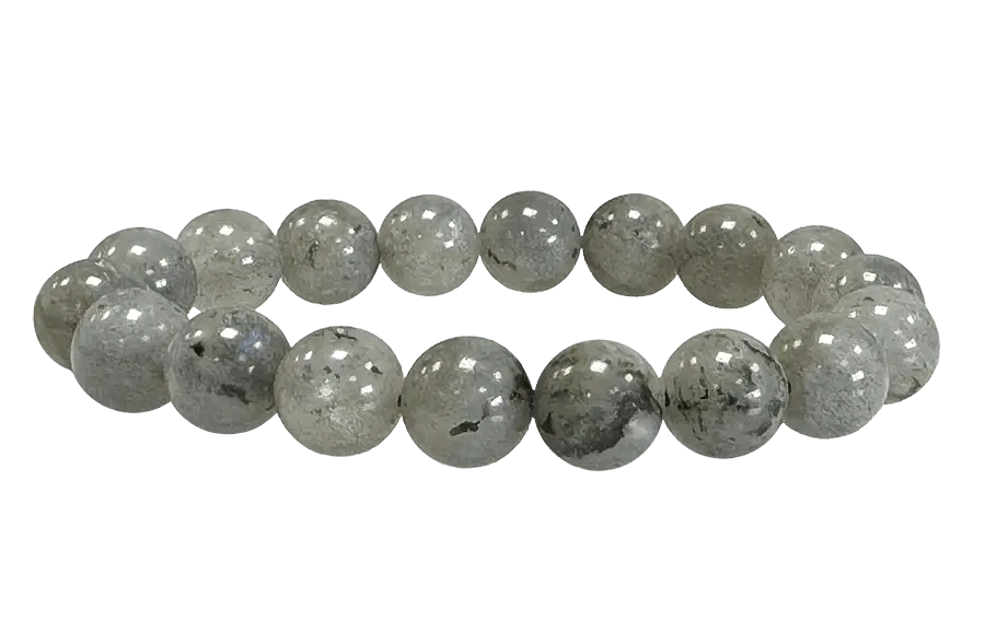 Bracelet Labradorite AB perles 10mm