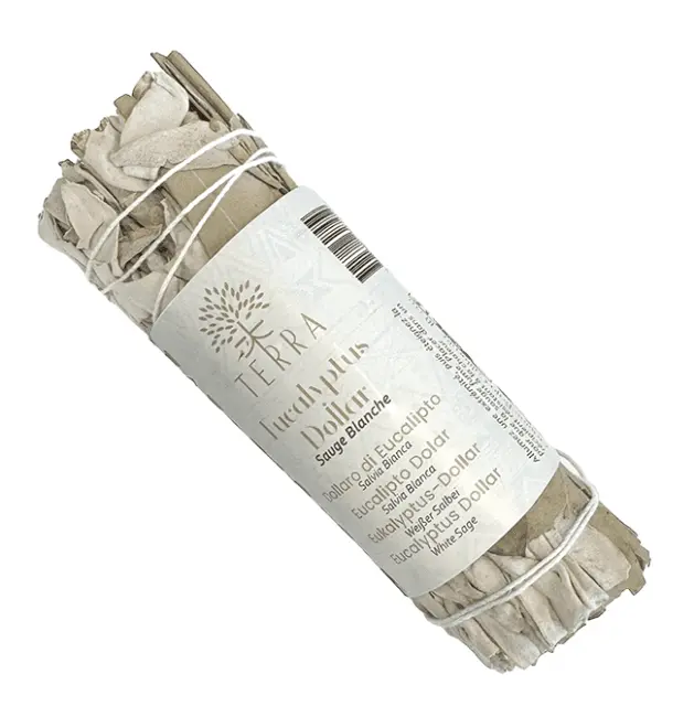  Sauge Blanche & Eucalyptus Dollar Fagot 25-30g 10cm