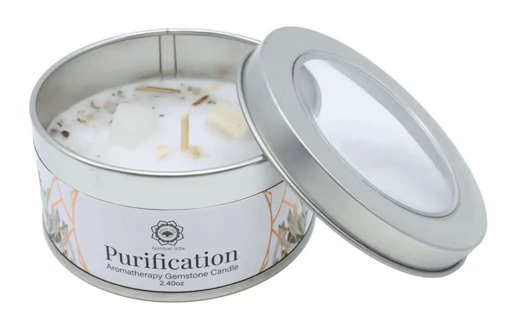 Bougie Green Tree "Purification" Sélénite & Sauge blanche 70g