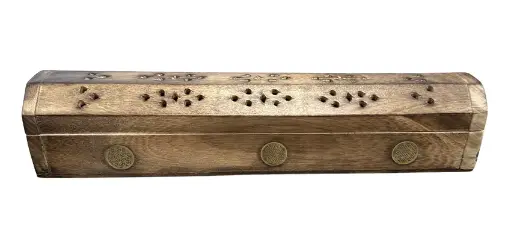 Porte-encens coffret en bois de sheesham