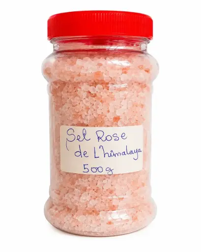 Sels de bain rose de l'himalaya 500g 