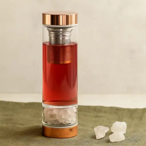 Bouteille infuseur à thés - Quartz de Roche 