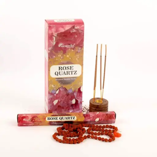 Encens Quartz Rose