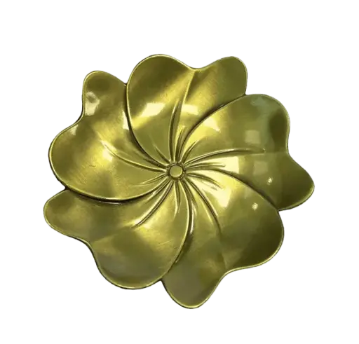 Sous plat pour Porte Encens Métal Camélia 9 cm