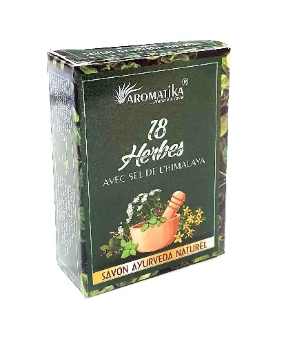 SAVON 18 HERBES avec Sel de l’Himalaya     