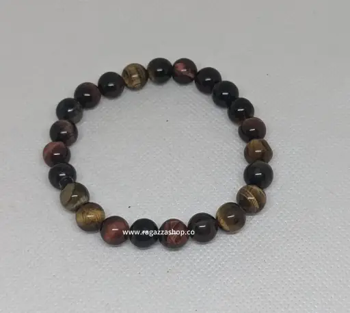 Œil de Tigre Multicolore - Bracelet en pierre naturelle