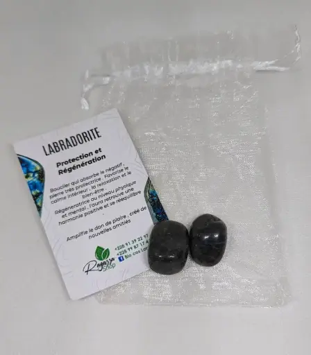  PIERRES ROULÉES LABRADORITE QUALITÉ EXTRA