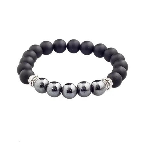 BRACELET HOMME HÉMATITE 