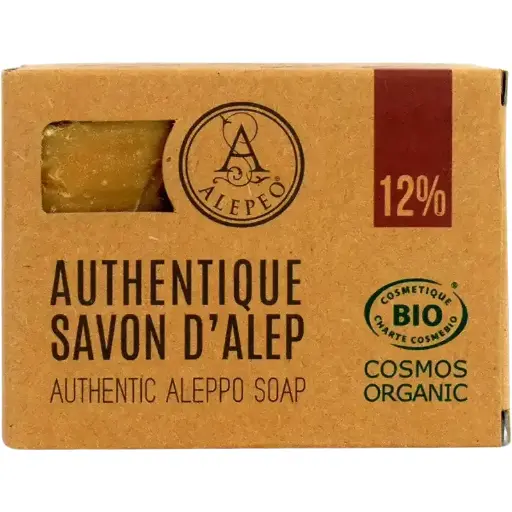 Savon d'Alep 12% Organic - Hydratant & Apaisant 200g