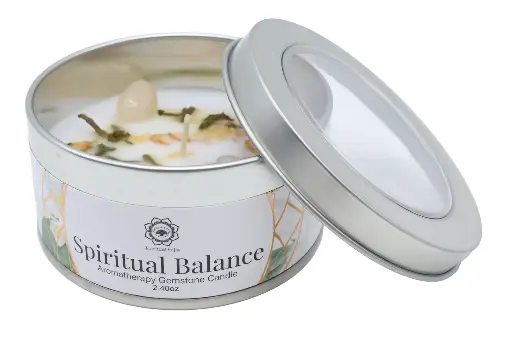 Bougie Green Tree 'Equilibre Spirituel' Cristal de Roche + Jasmin 70g