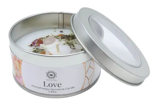 Bougie Green Tree "Amour" Quartz Rose & Rose 70g