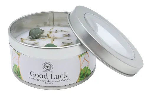 Bougie Green Tree "Bonne Chance" Aventurine Verte Patchouli 70g