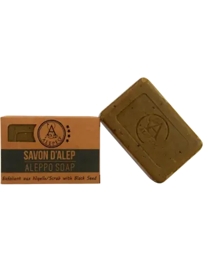  Savon d'alep alepeo exfoliant aux nigelle 8% 100g