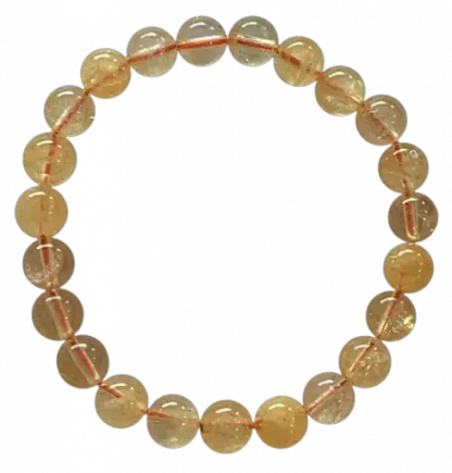 Citrine chauffée - Bracelet en pierre naturelle