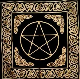 NAPPE RITUEL PENTAGRAMME